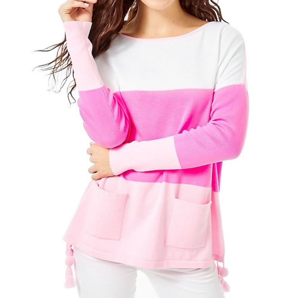 NWT Pink Lilly Pulitzer Westwood Coolmax Sweater